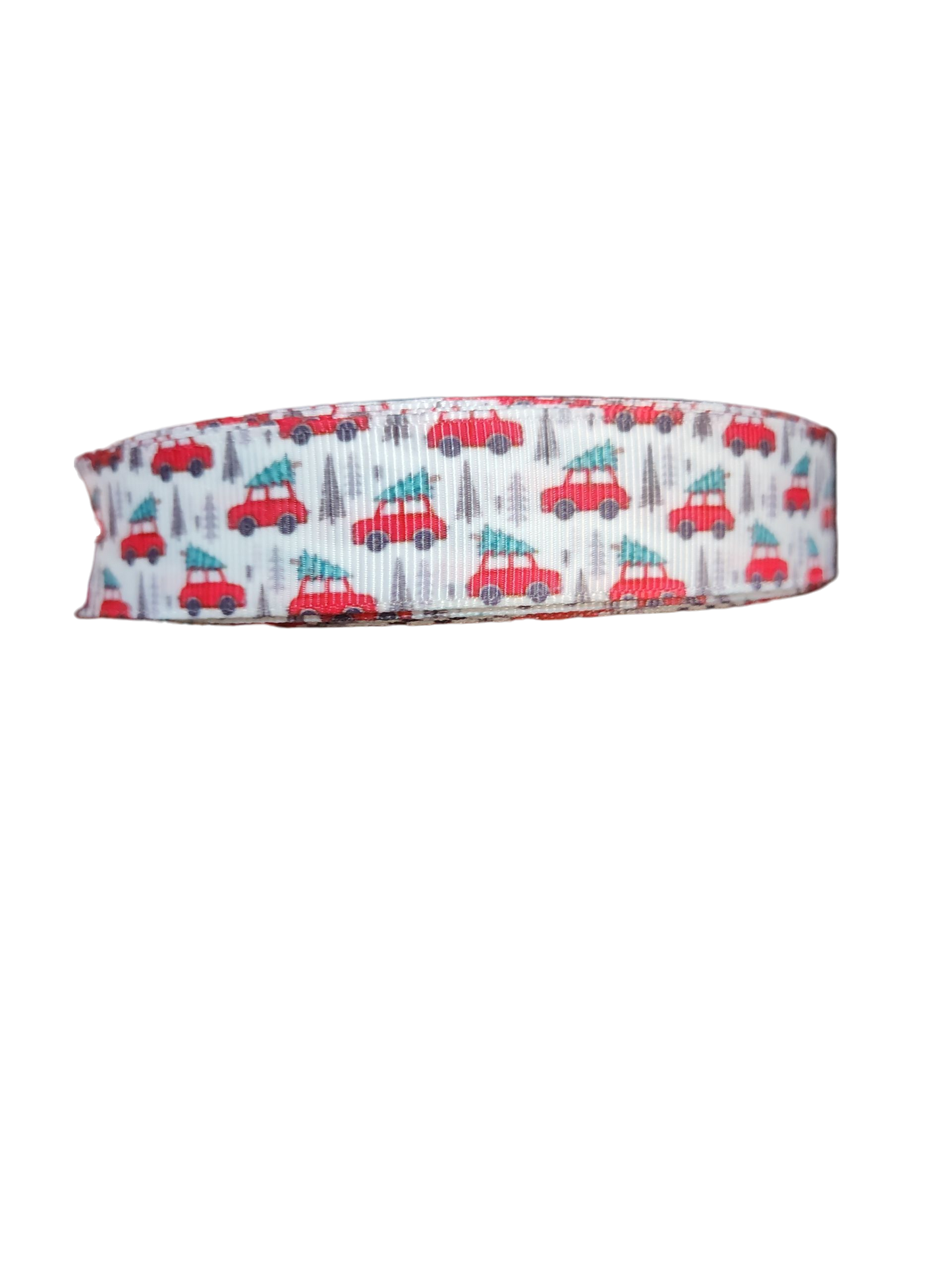 Red Truck Trees Nylon Dog Collar, Leash | Purrfect Pet Kingdom