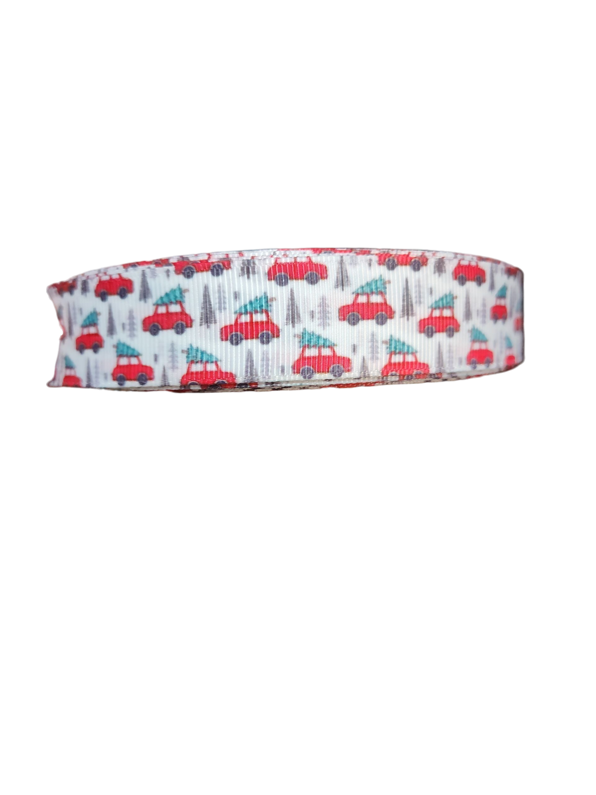 Red Truck Trees Nylon Dog Collar, Leash | Purrfect Pet Kingdom