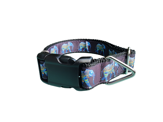 Mandala Elephant Nylon Dog Collar | Purrfect Pet Kingdom
