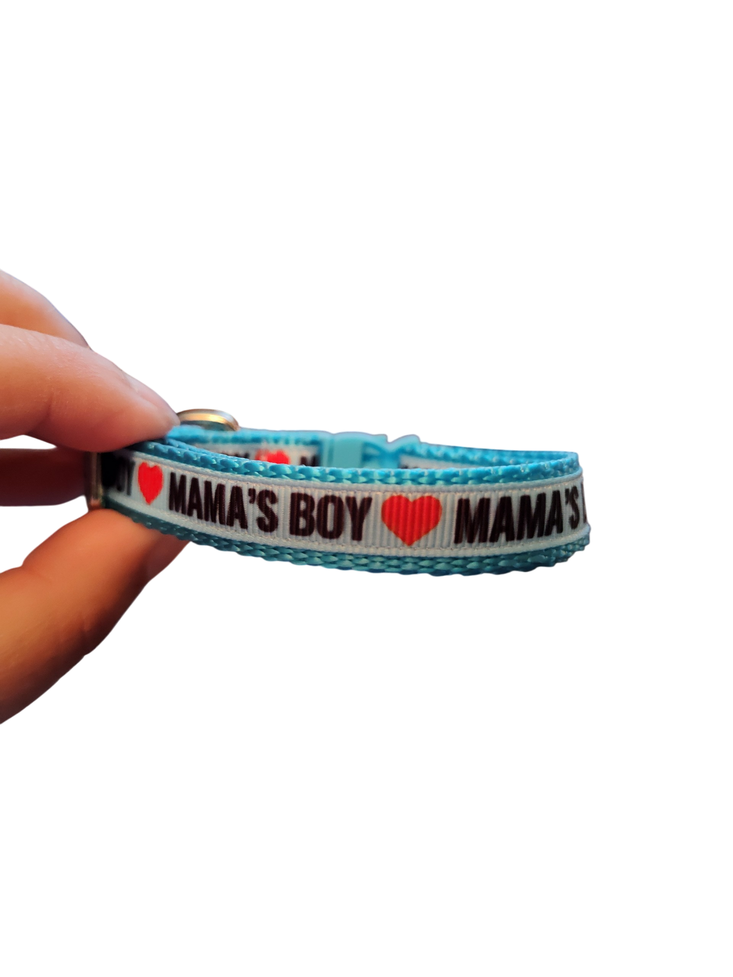 1/2" Mama's Boy Nylon Dog Collar