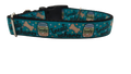 Treat Whore Blue Nylon Dog Collar