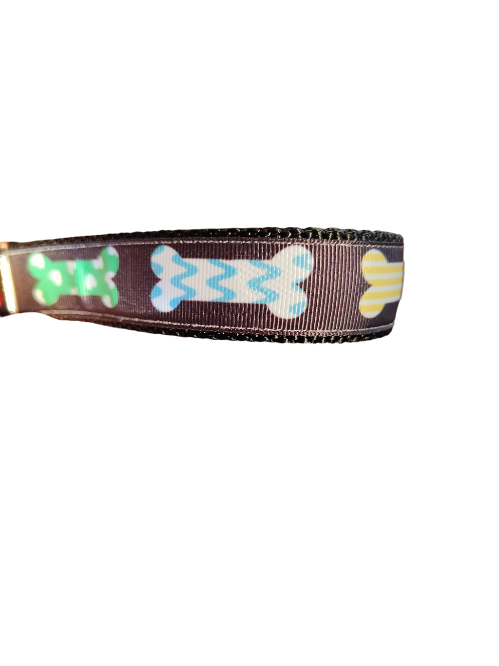 Patterned Bones Nylon Dog Collar