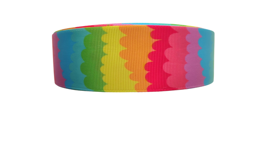 1.5" Wide Rainbow Ripple Nylon Dog Collar | Purrfect Pet Kingdom