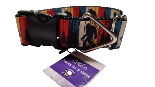 1.5" Wide Bigfoot Sasquatch Yeti Nylon Dog Collar | Purrfect Pet Kingdom