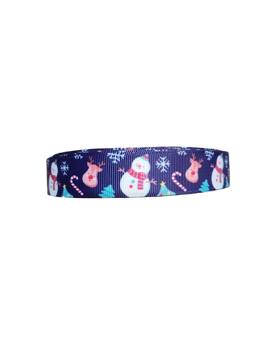 Snowmen & Reindeer Nylon Dog Collar, Leash | Purrfect Pet Kingdom