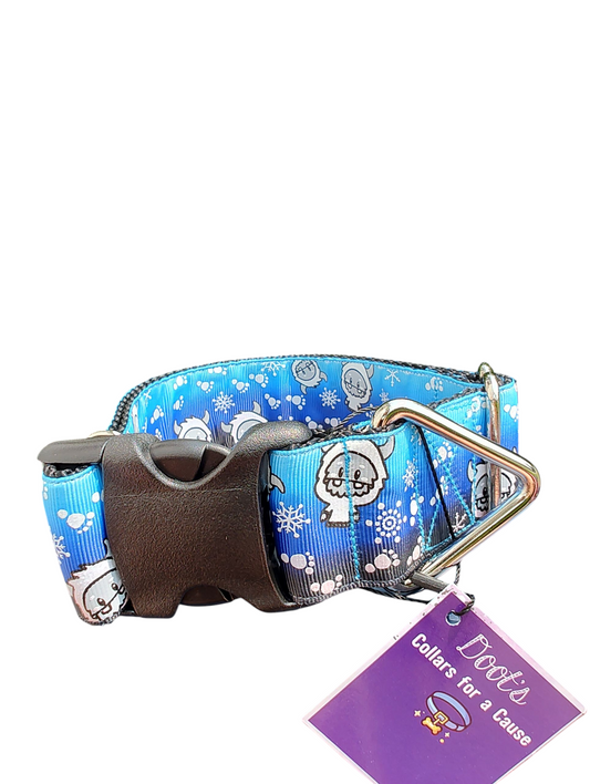 1.5" Wide Yeti Cryptid Nylon Dog Collar | Purrfect Pet Kingdom