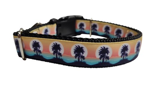 Tropical Sunsets Nylon Dog Collar | Purrfect Pet Kingdom