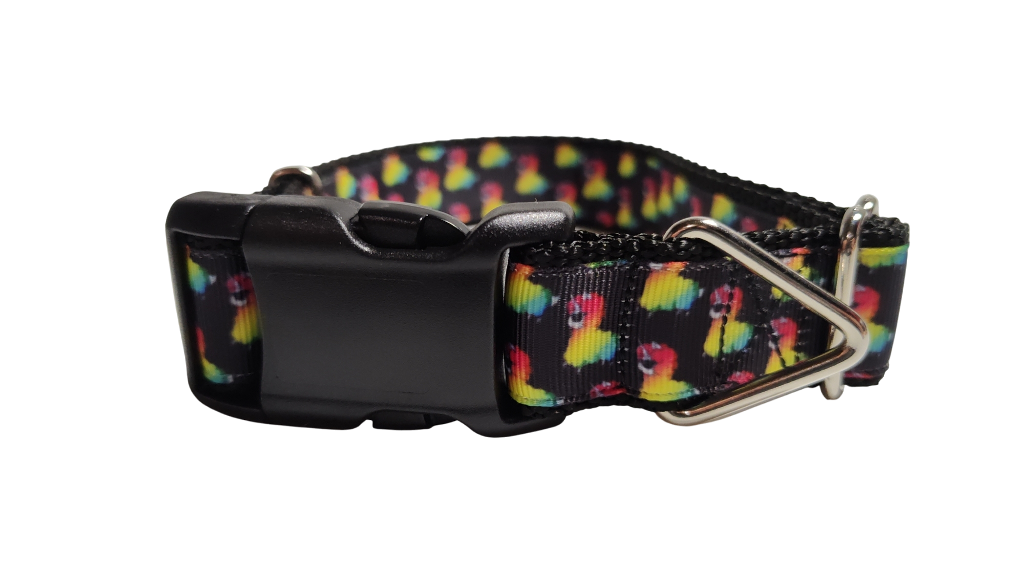 Rainbow Llamacorn Nylon Dog Collar
