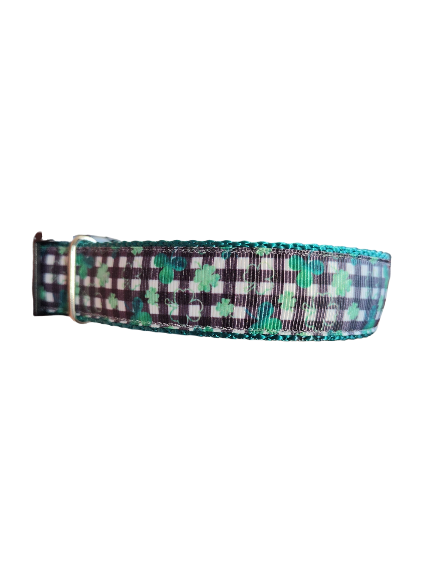 Gingham Clover Nylon Dog Collar | Purrfect Pet Kingdom