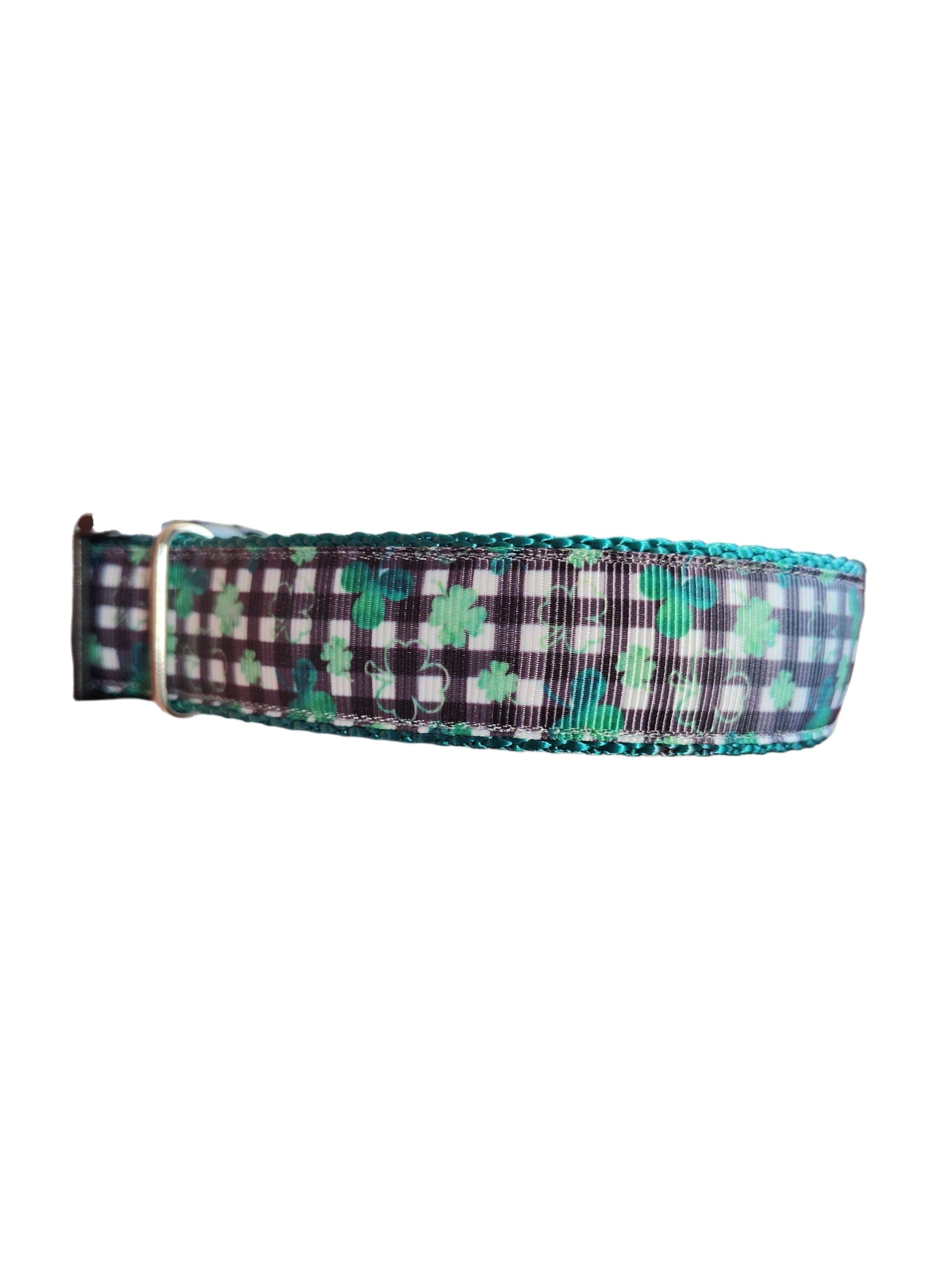 Gingham Clover Nylon Dog Collar | Purrfect Pet Kingdom