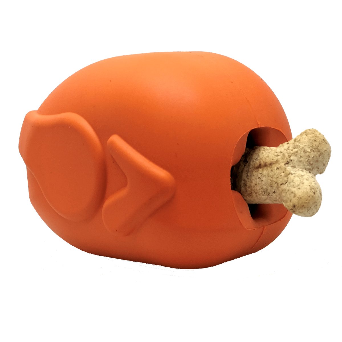 Dog Chew Toy Roasted Turkey Rubber Treat Dispenser USA Made