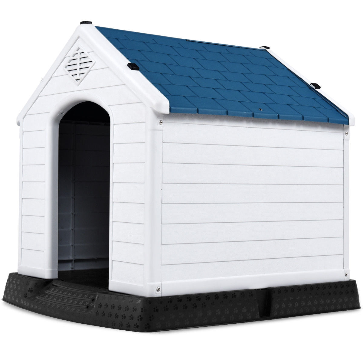 Indoor/Outdoor Waterproof Plastic Dog House Pet Puppy Shelter | Purrfect Pet Kingdom