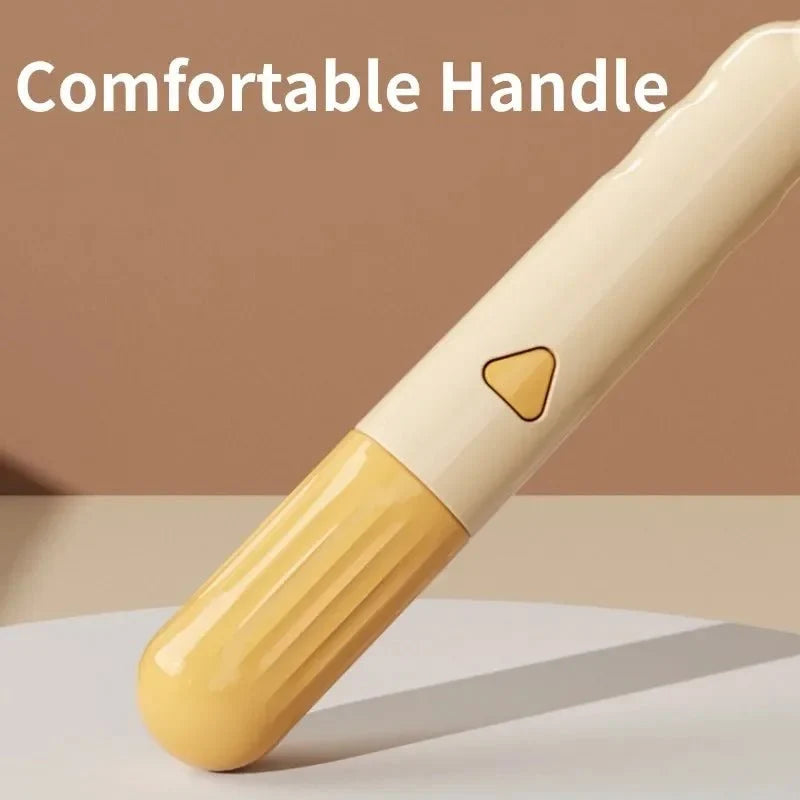 Dog Slicker Brush Self-Cleaning Stainless Steel Dematting Comb - Detail Angle 7 | Majestic Pet Kingdom