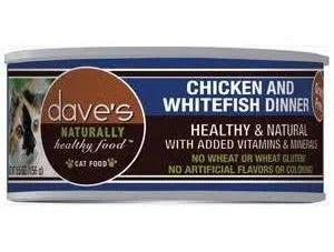 Dave's Naturally Healthy Chicken & Whitefish Cat Food (5.5oz) - Majestic Pet Kingdom
