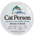 Cat Person Cat Shredded Salmon & Mackerel In Broth 2.75oz - Majestic Pet Kingdom