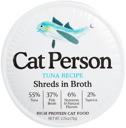 Cat Person Cat Shredded Tuna In Broth 2.75oz - Majestic Pet Kingdom