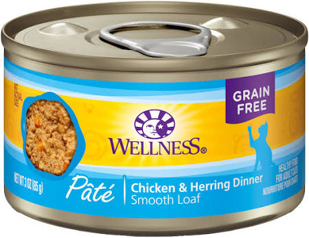 Wellness Complete Health Adult Chicken and Herring Pate Wet Cat Food (3oz) - Majestic Pet Kingdom
