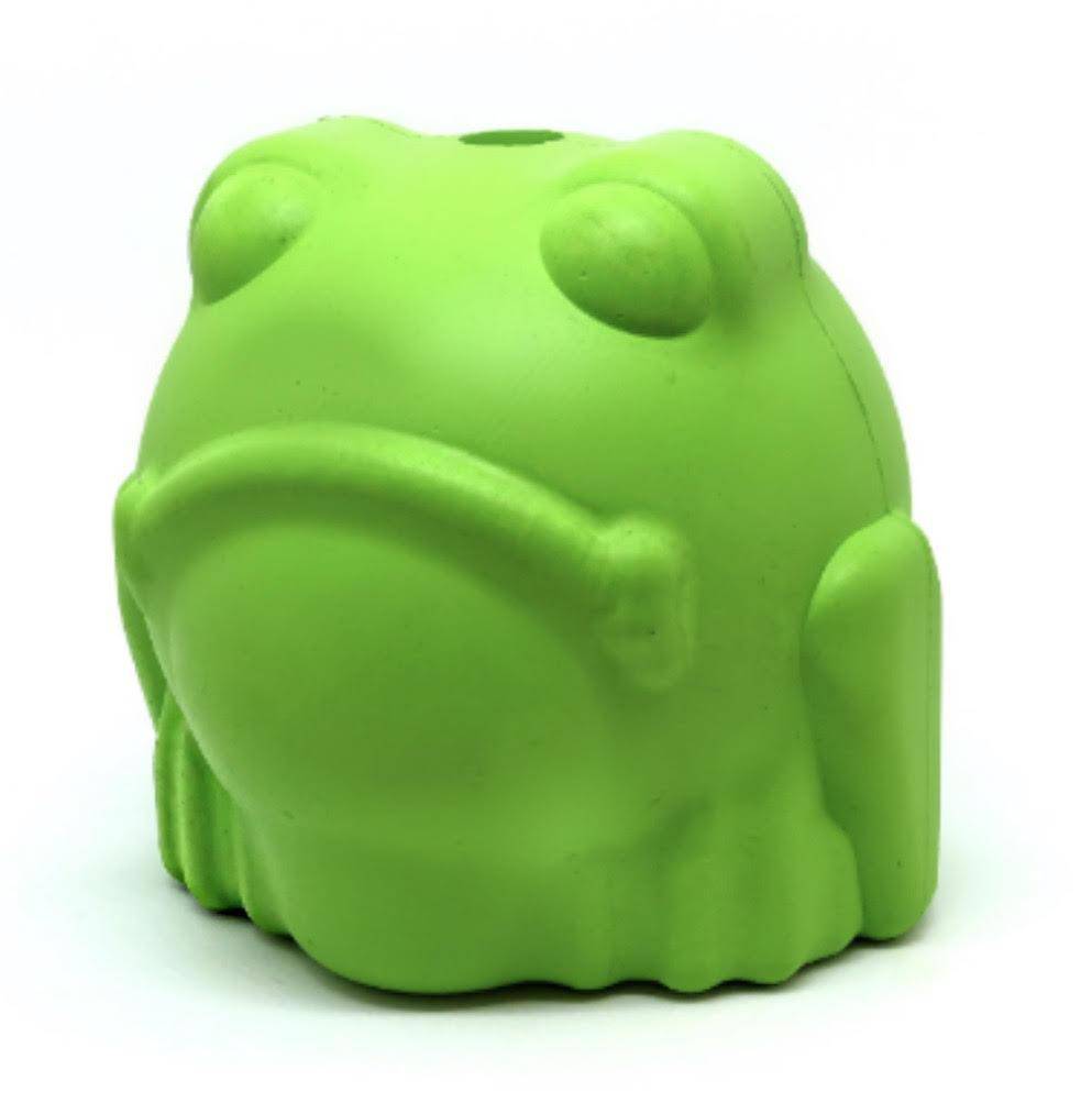 Dog Chew Toy Bull Frog Rubber Treat Dispenser Durable USA