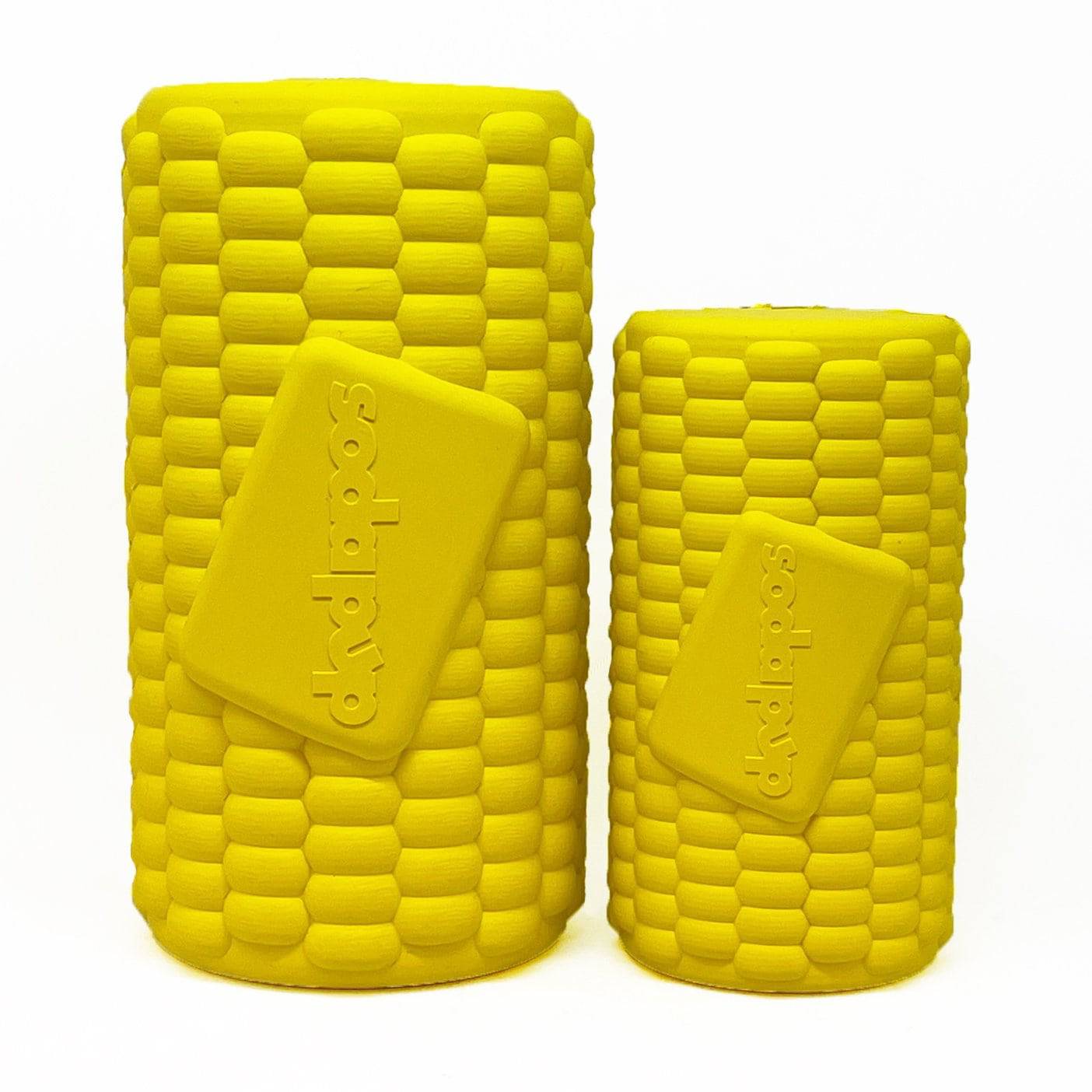 Dog Chew Toy Corn on the Cob Rubber Treat Dispenser Play Toy