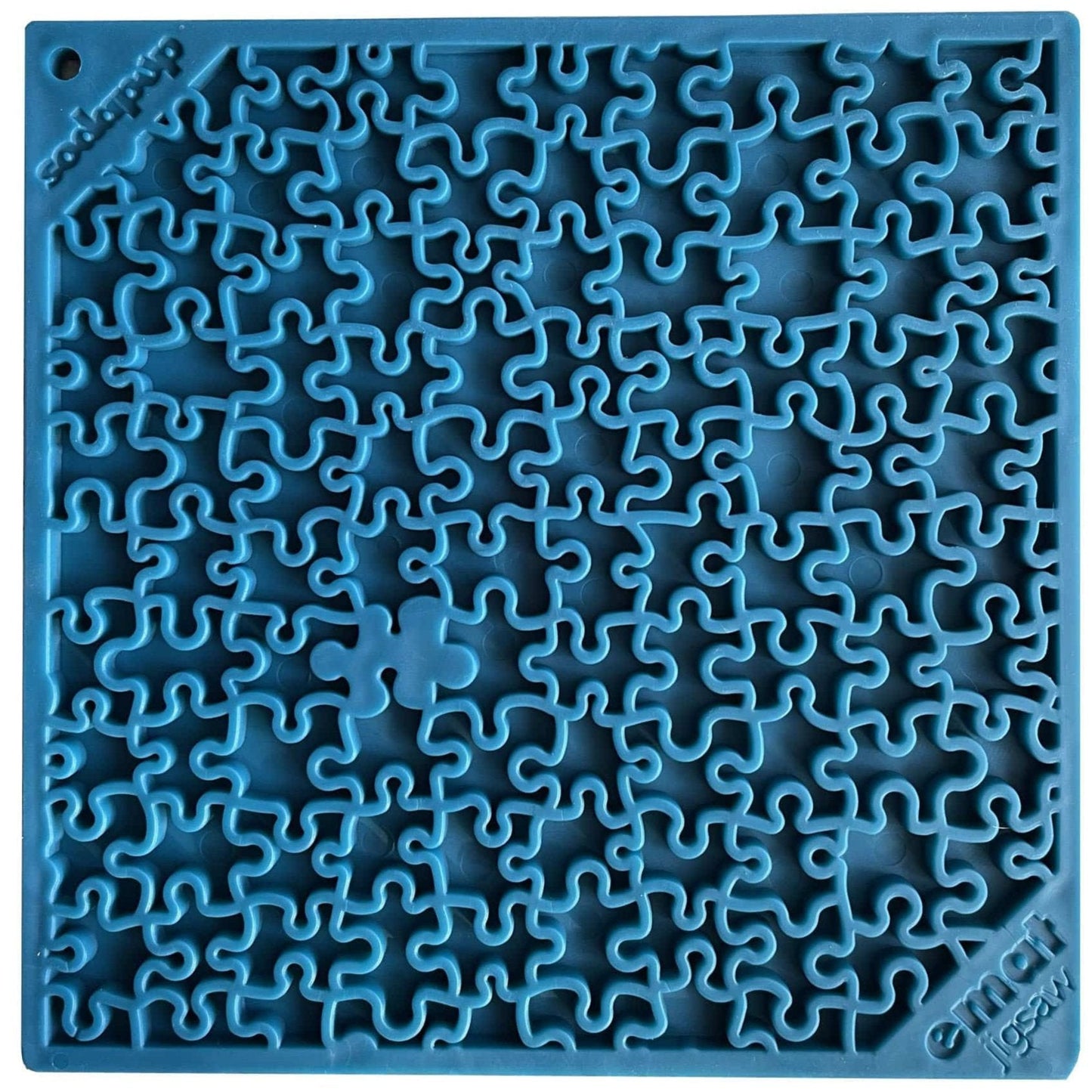 Dog Lick Mat Jigsaw Puzzle Silicone Slow Feeder Anxiety Pad
