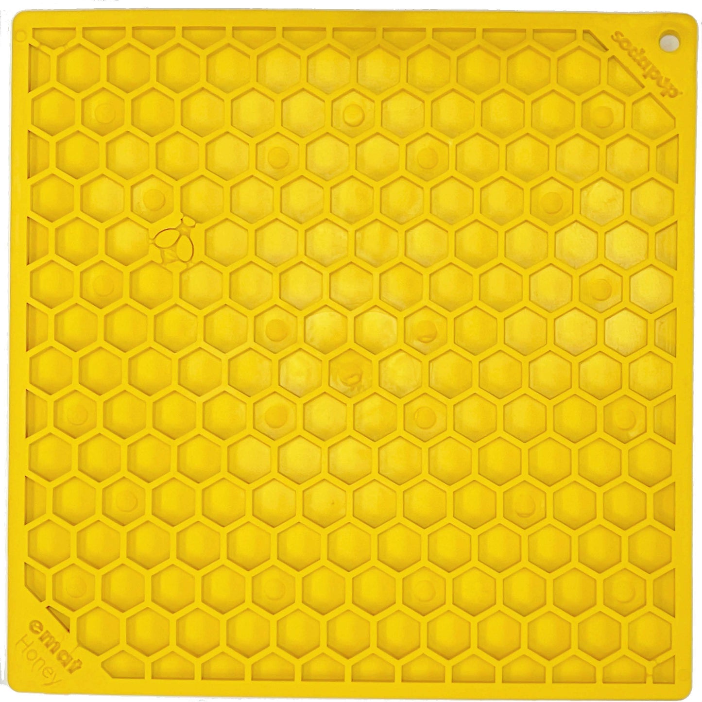 Dog Lick Mat Honeycomb Pattern Silicone Anxiety Relief Pad