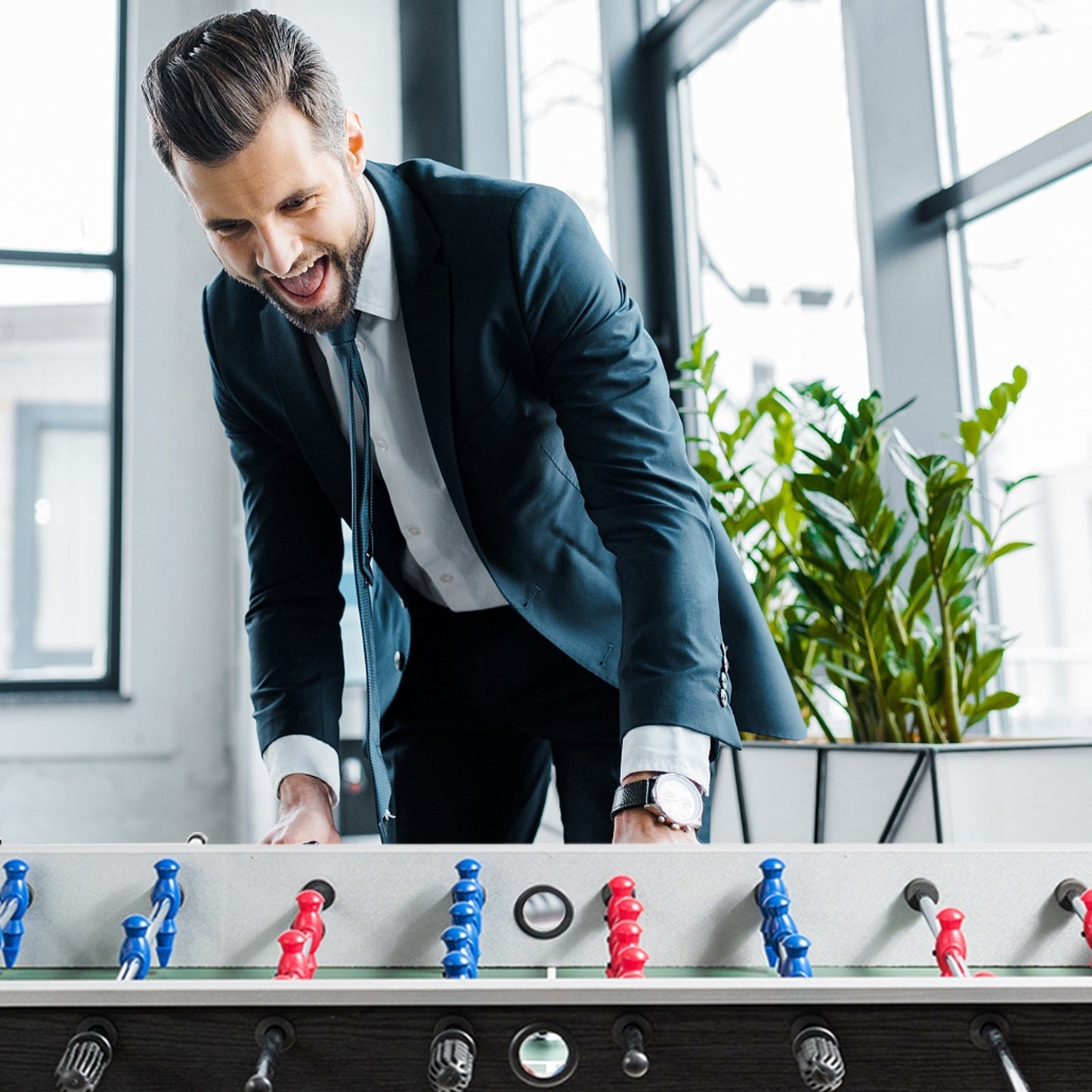 48 Inch Competition Sized Home Recreation Wooden Foosball Table