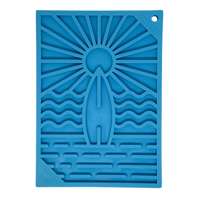 Surf's Up eMat - Small Lickmat for Dogs and Cats | - Premium