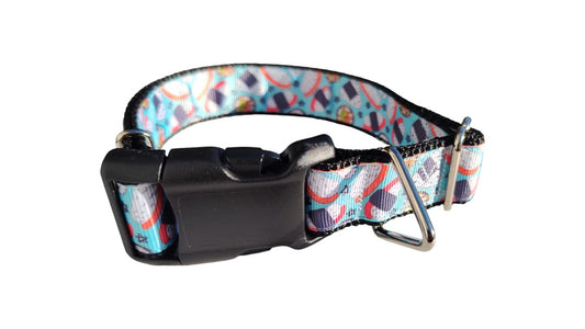 Dog Collar Sushi Roll Japanese Food Cute Seafood Pattern Nylon