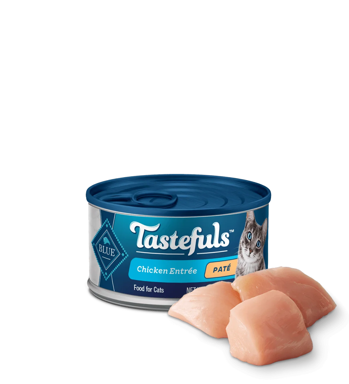 Blue Buffalo Tastefuls Indoor Pate Chicken Entree Wet Cat Cans - Majestic Pet Kingdom