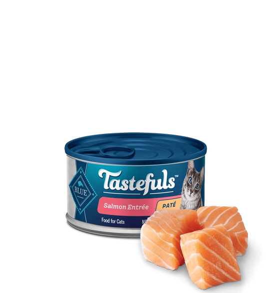 Blue Buffalo Tastefuls Adult Salmon Pate Entree Wet Cat Cans - Majestic Pet Kingdom
