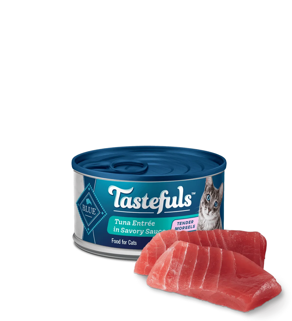 Blue Buffalo Tastefuls Adult Morsels Tuna Entree Wet Cat Can (3oz) - Majestic Pet Kingdom