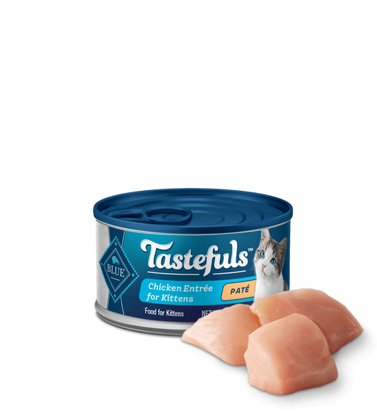 Blue Buffalo Tastefuls Kitten Chicken Pate Entree Wet Cat Cans (3oz) - Majestic Pet Kingdom