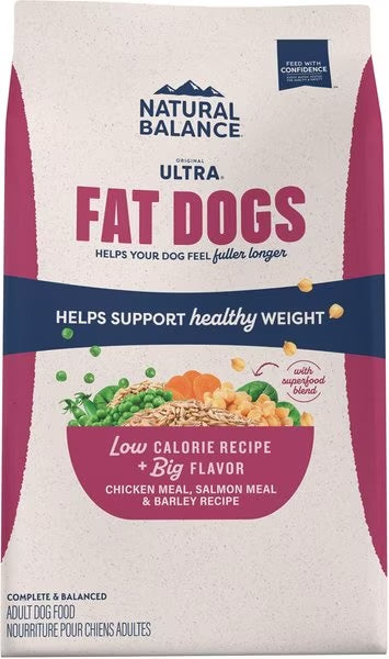 Dog Food Natural Balance Fat Dogs Weight Loss Chicken Salmon - Main Feature View | Majestic Pet Kingdom
