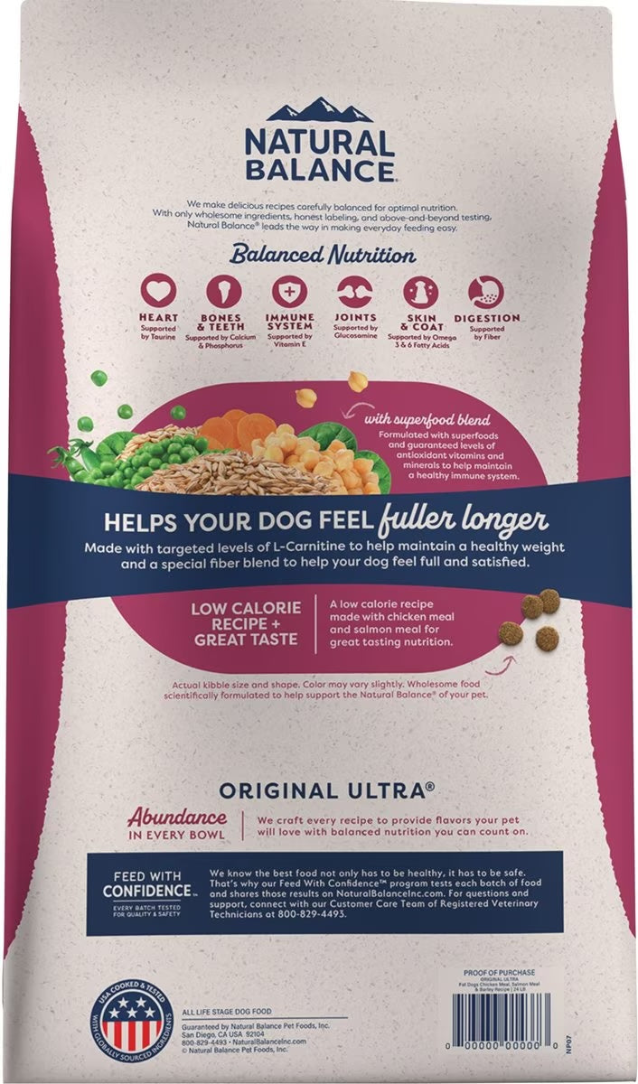 Dog Food Natural Balance Fat Dogs Weight Loss Chicken Salmon - Detail Angle 2 | Majestic Pet Kingdom