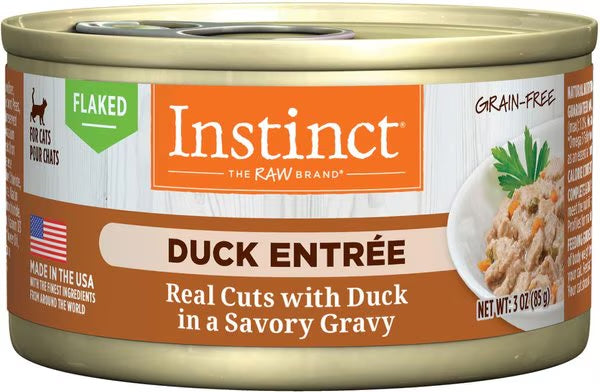 Instinct Flaked Duck Wet Cat Food (3oz) - Majestic Pet Kingdom