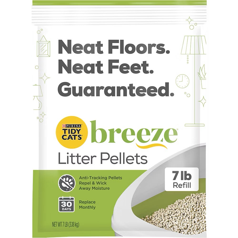 Cat Litter Tidy Cats Breeze Anti-Tracking Pellets 7lb Bag