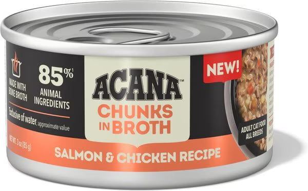 Acana Cat Grain Free Chunk Salmon & Chicken Wet Food (3oz) - Majestic Pet Kingdom