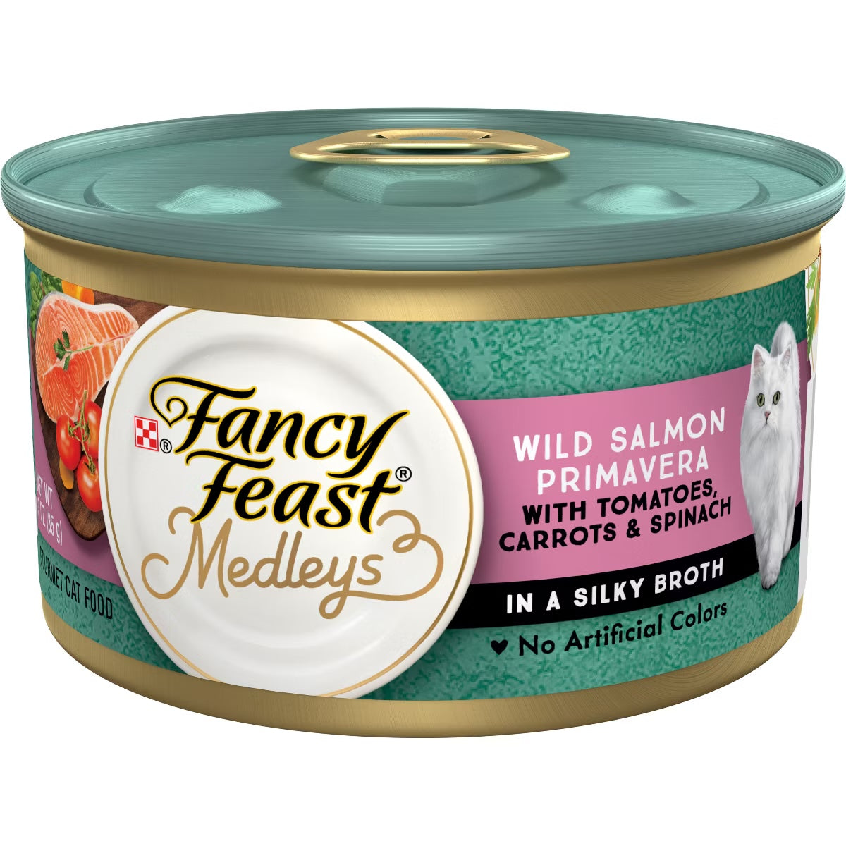 Fancy Feast Medleys Salmon Primavera Wet Cat Food (3oz) - Majestic Pet Kingdom