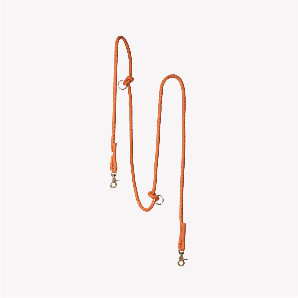 Dog Leash Hands-Free Terracotta Braided Rope Waist Lead 6ft - Main Feature View | Majestic Pet Kingdom