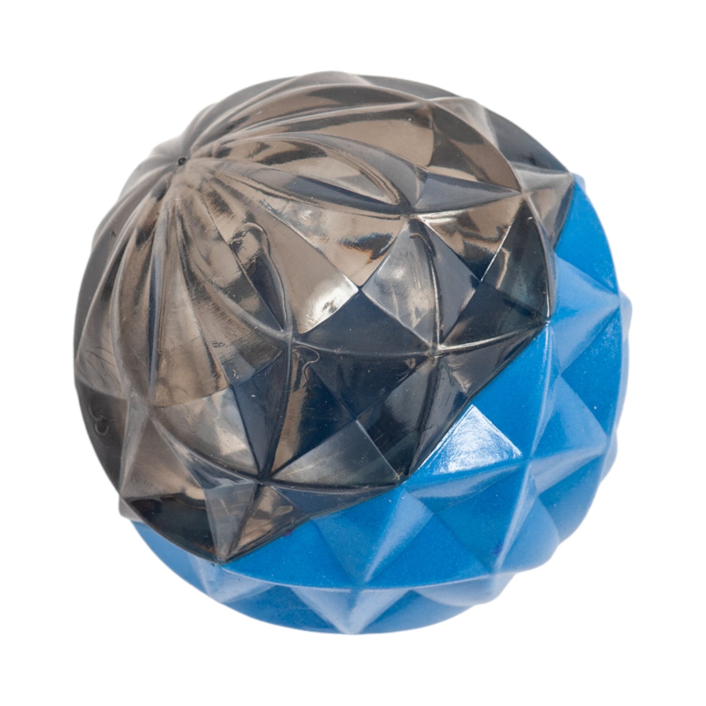Dog Chew Toy Geometric Textured Rubber Ball for Large Dogs