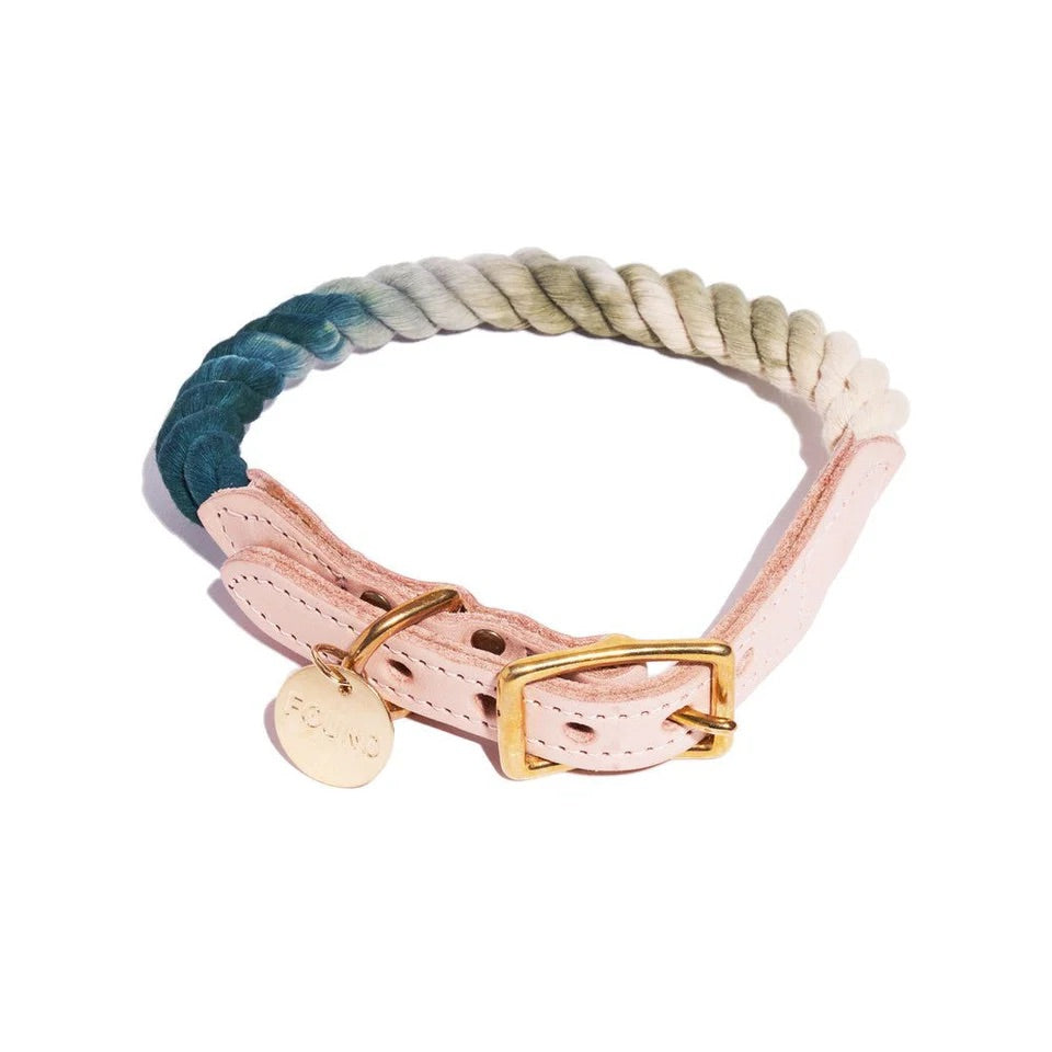 Dog Collar Found My Animal Catskill Ombre Cotton Rope XL Ban