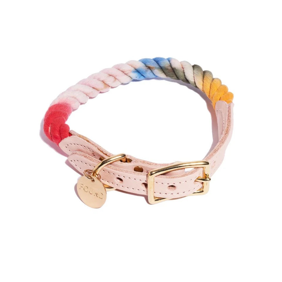 Found My Animal The Henri Ombre Cotton Rope Collar Medium