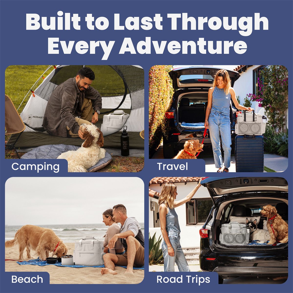 Dog Travel Bag The Original Doggy Bag Weekend Supplies Organizer - Detail Angle 7 | Majestic Pet Kingdom
