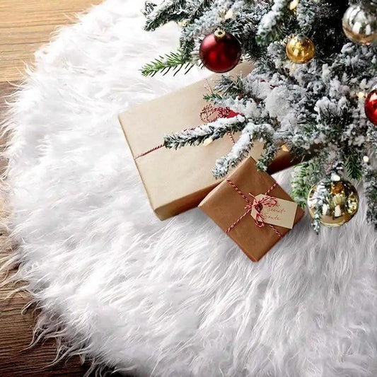 white-christmas-tree-skirt-plush-faux-fur-xmas-tree-carpet-merry-christmas-tree-decorations-ornament-new-year-home-decor-luxury-view-2 | Majestic Pet Kingdom