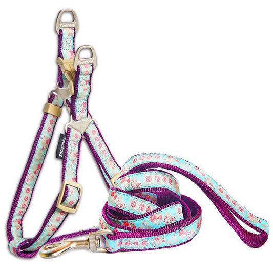dog-harness-leash-set-avery-pattern-walking-vest-combo-luxury-view-1 | Majestic Pet Kingdom