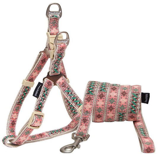 dog-harness-leash-set-carpentry-pattern-walking-vest-luxury-view-1 | Majestic Pet Kingdom