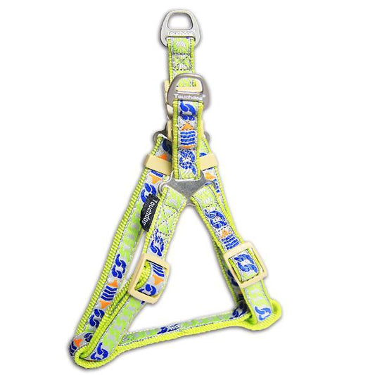dog-harness-leash-set-chain-print-heavy-duty-walking-luxury-view-2 | Majestic Pet Kingdom