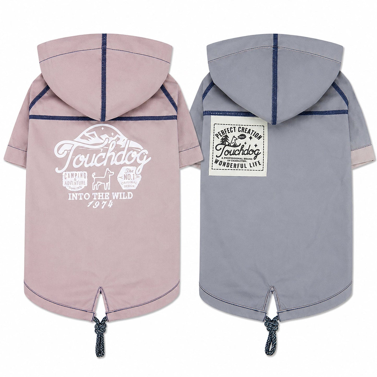 Touchdog 'Cloudburst' Reversible Fashion Waterproof Dog Raincoat