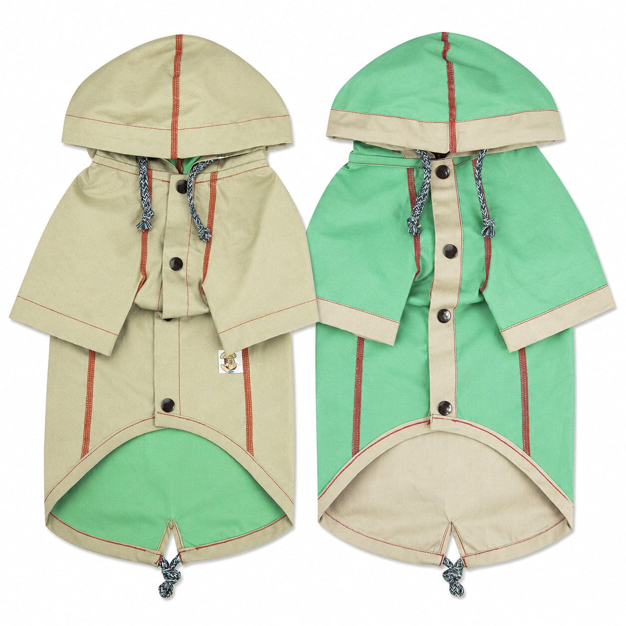 Touchdog 'Cloudburst' Reversible Fashion Waterproof Dog Raincoat