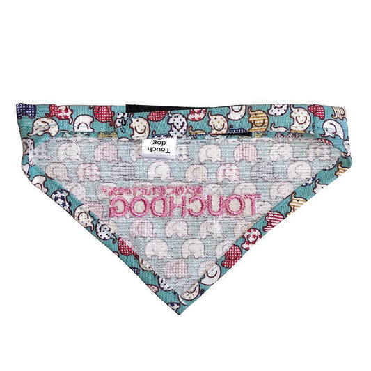 pet-bana-hook-loop-adjustable-neck-scarf-aqua-classic-luxury-view-2 | Majestic Pet Kingdom
